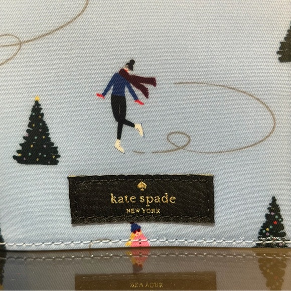 Kate Spade Blue Ice Skating Passport Holder - Picture 5 of 5